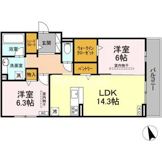 セイグレイス【2階】の間取り