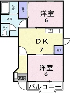 サンシャイン廣畑【1階】の間取り