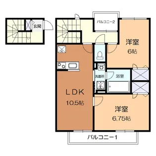 Villa Glanz【2階】の間取り
