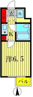 ライオンズマンション亀有第2【3階】の間取り