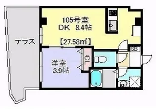 アウル【1階】の間取り