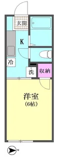 ファミーユ平和島【1階】の間取り