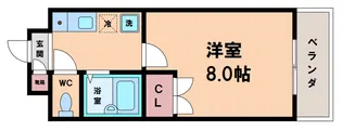 パテオ長居【5階】の間取り