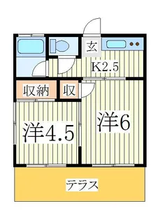 メゾン船戸【1階】の間取り
