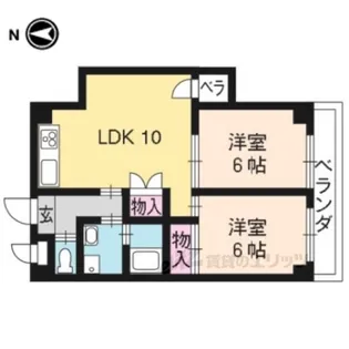 ハミング西浦【5階】の間取り