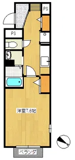 プルメリアテラス【2階】の間取り