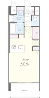 プレミアムコート大須【3階】の間取り