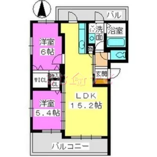 ルーチェ博多南 A棟【3階】の間取り