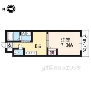 サクシード西院【2階】の間取り