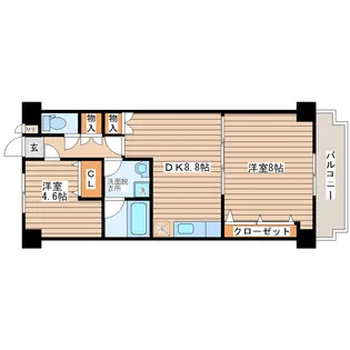 エクセレント岩沼【6階】の間取り
