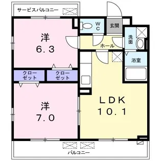 プルマージュ【2階】の間取り