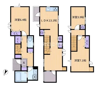 パティオA渋谷本町の間取り