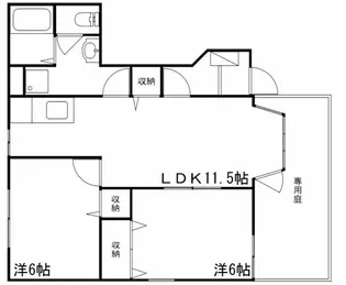 エトワール龍野B【1階】の間取り