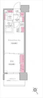 レジディア門前仲町プレイス【5階】の間取り