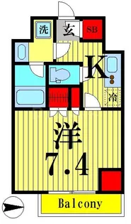 COCO-CHILL KAMEARI【3階】の間取り
