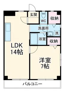 サンリバー綱島【6階】の間取り