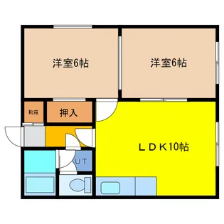 ソラーレ信濃【1階】の間取り
