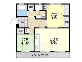 公団陽和台第4号棟【3階】の間取り