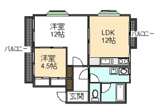 ハイツルミネ【3階】の間取り