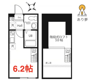 ハーミットクラブハウス二俣川IV【1階】の間取り