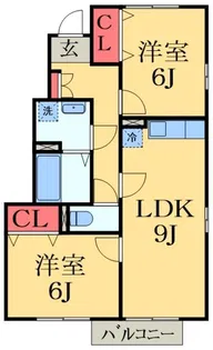 ブリックスクエア【1階】の間取り