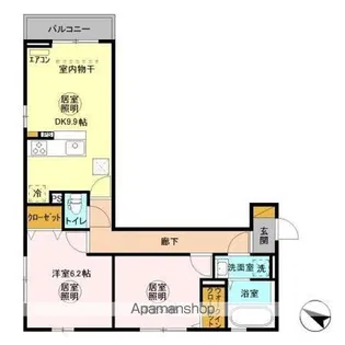 グレイズシアII【1階】の間取り