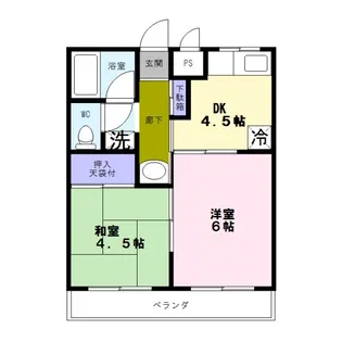八柱マンション【1階】の間取り