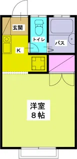 ユーアイヒルズA【2階】の間取り