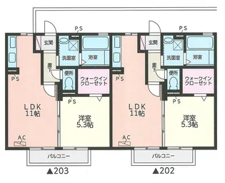 グランピエール神明原【2階】の間取り