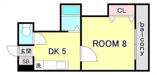 広島県広島市西区三篠町2【マンション】の間取り