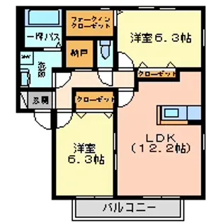 ブランクルールABCD【1階】の間取り
