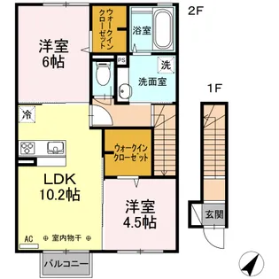 コレサ【2階】の間取り