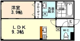 メルジーネ【1階】の間取り