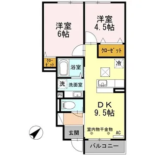 東京都八王子市石川町【アパート】の間取り