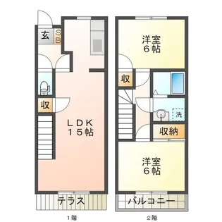 レイクサイドヴィラ D【2階】の間取り