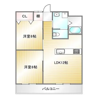 フローラ上沢【2階】の間取り