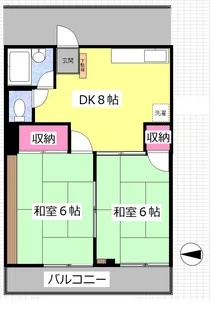 第二稲付ハイツ【3階】の間取り