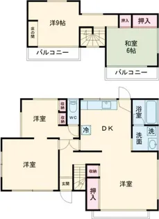 茨城県取手市宮和田【一戸建】の間取り