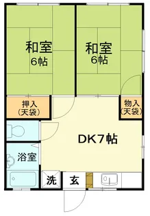 ローズハイツ【2階】の間取り