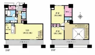 パークシティ柏の葉キャンパス二番街ミッドタワーC棟【24階】の間取り
