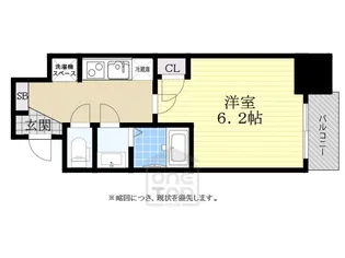 グランエクラ今宮戎【4階】の間取り