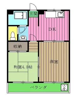 第1オパールマンション【3階】の間取り