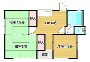 栃木県足利市今福町【一戸建】の間取り