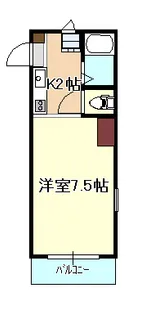 シャトー庭瀬【3階】の間取り