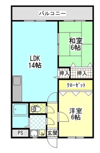 ユーミー笹野【2階】の間取り