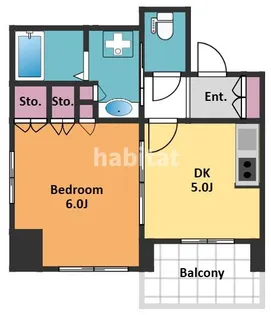 アトラス市ヶ谷【2階】の間取り