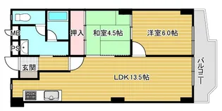 岡本センチュリーマンション【2階】の間取り