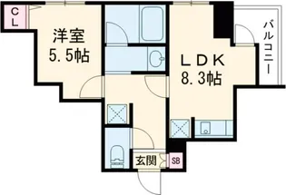 GRANPASEO 西日暮里【8階】の間取り