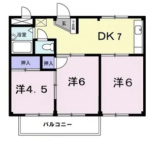 スターハイツB【2階】の間取り