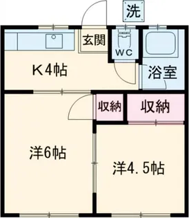 コーポ寿【1階】の間取り